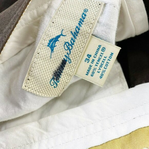 Tommy Bahama Shorts Mens Size 34 Brown Tencel Flat Front 8.5" Inseam - Picture 3 of 4